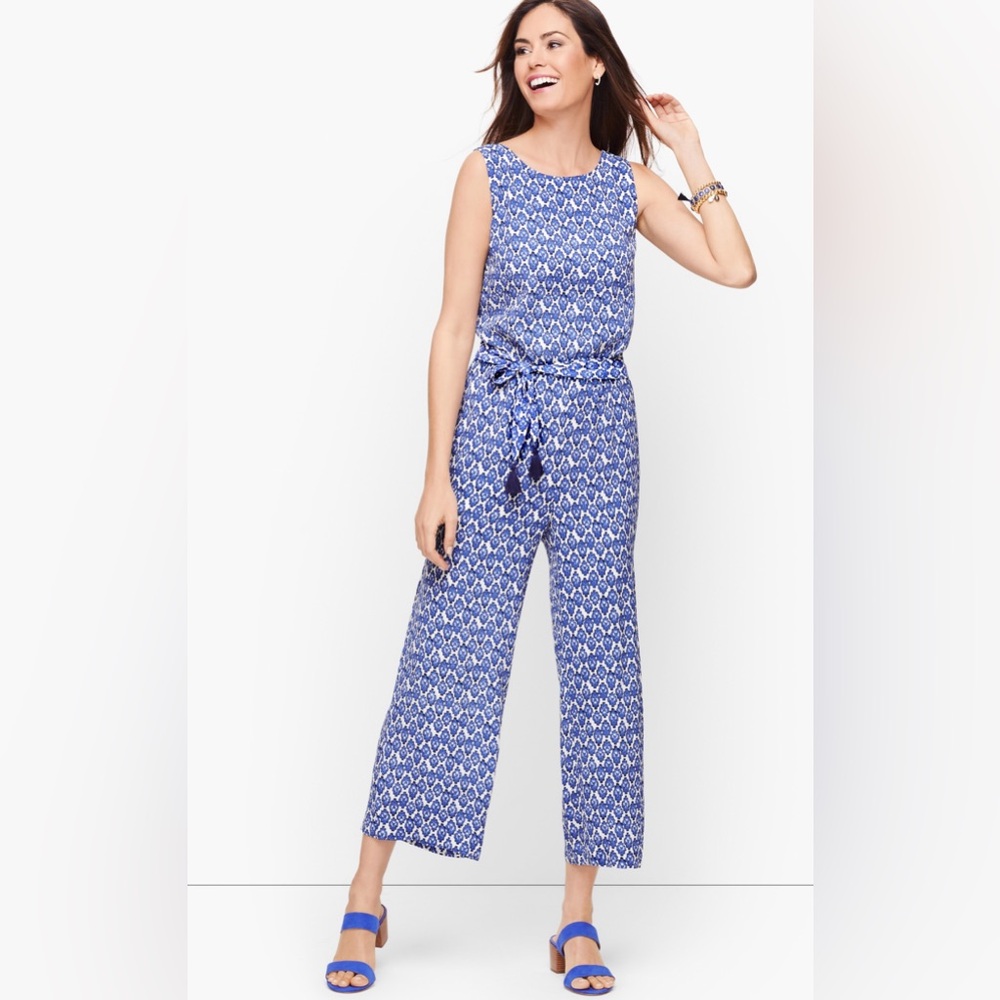 Talbots ZIG ZAG IKAT JUMPSUIT